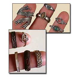 Variety of Silver Rings